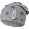 Čepice spadlá podšitá Outlast® - šedý melír hvězdičky/šedý melír, vel. 3