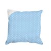 Povlak na polštář 30x30 modrý s puntíky