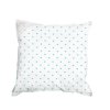 Povlak na polštář 30x30 bílý se zelenými hvězdičkami