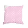 Povlak na polštář 30x30 růžový s hvězdičkami