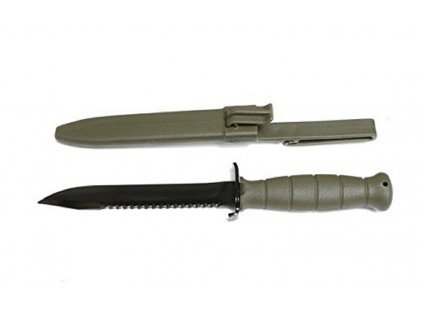 Glock FM 81 Knife Toothed Blade Khaki Green