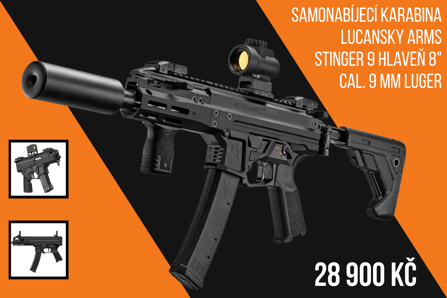 karabina Lucansky Arms Stinger 9 hlaveň