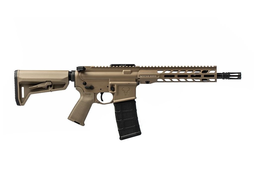 Puška sam. Stag Arms, Mod.: STAG 15 Enhanced Duty SBR LH, Ráže: .223 Rem - FDE