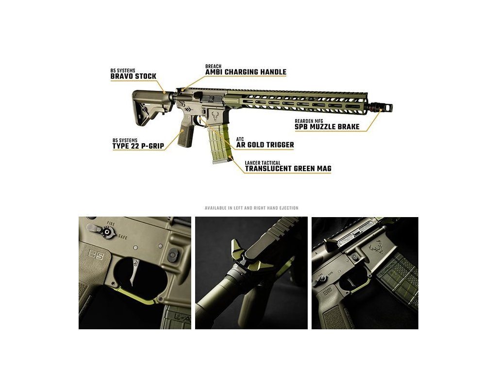 Puška sam. Stag Arms, Mod: STAG 15 Project SPCTRM LH, Ráže: .223 Rem/5,56mm