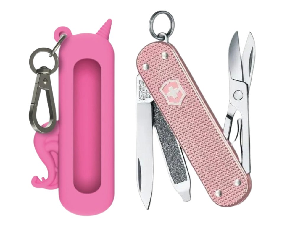 1244852 1 set kapesni nuz victorinox classic colors alox cotton candy a silikonove pouzdro