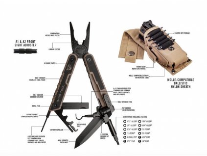 Kleště Avid AR15 Tactical Gun Multi-Tool  37-in-1 - 1