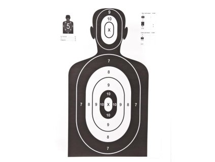 Terč jedna černá postava - 1