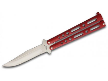 Nůž Motýlek Butterfly červený 117R Balisong