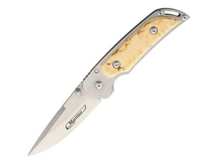 1237653 nuz marttiini 915111 mfk curly birch folding knife