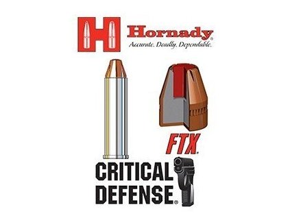 Náboj kulový Hornady, Critical Defense, .38 Special +P, 110GR (7,1g), FTX CD
