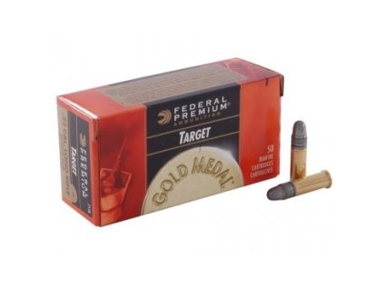 Náboj kulový Federal, Premium Gold Medal Target, .22 LR, 40GR (2,6g), Solid