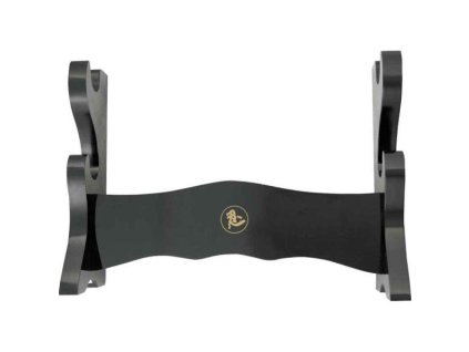 Dřevěný stojan na 2 katany černý - 1