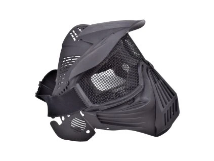 Maska s ocelovou síťkou, černá (C007B) - 1