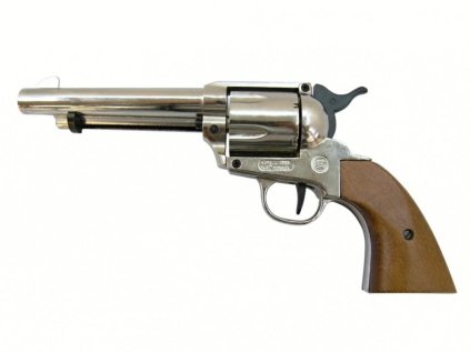 Plynový revolver Bruni Single Action Peacemaker nikl cal. 9mm