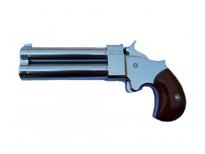 1500453170 perkusni dvouhlavnova pistole derringer great gun chrom raze .54