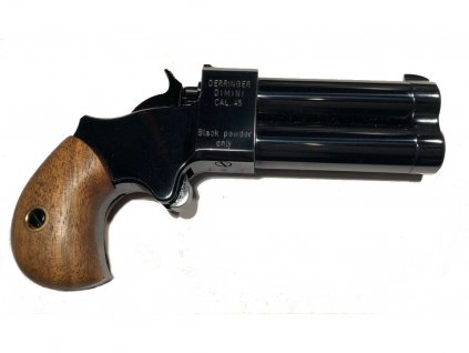 59335 1 perkusni dvouhlavnova pistole great gun derringer dimini 45 2 5 cerne provedeni