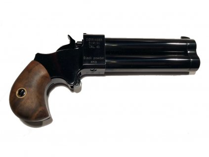 59338 perkusni dvouhlavnova pistole great gun derringer dimini 45 3 5 cerne provedeni