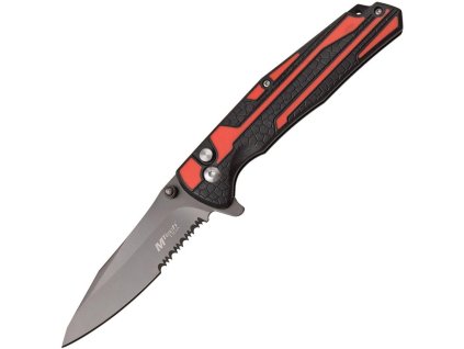Nůž MTech Button Lock Black/Red MT1037RD - 1