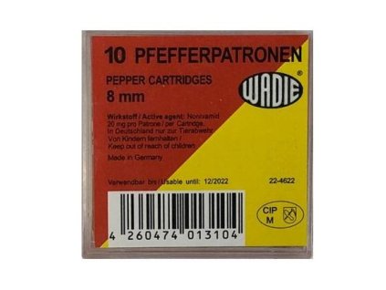 Pepřové náboje Wadie cal. 8mm 10 ks