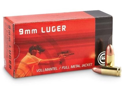 Náboj Geco cal. 9mm Luger 7,5g FMJ