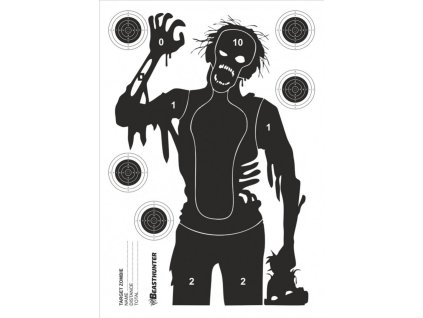 Terč silueta Beast Hunter Zombie 10ks - 1