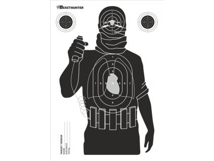 Terč silueta Beast Hunter Terror 10ks - 1