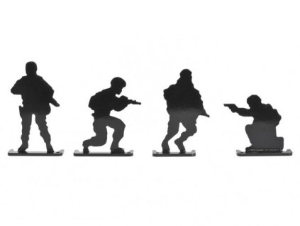 Terče Beast Hunter kovoví vojáci 4ks - 1