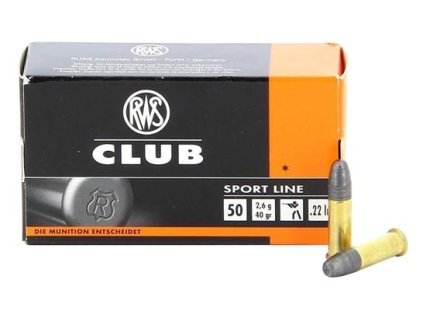 Náboj RWS CLUB cal. 22 LR 2.6g 50ks