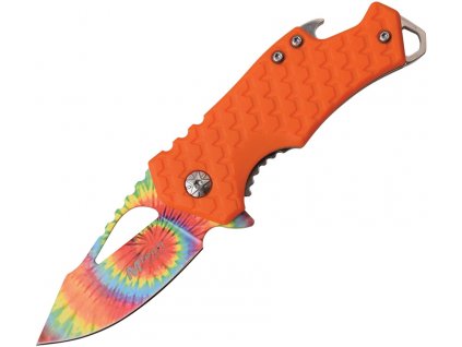 nuz mtech mta882tor tie dye framelock orange A O