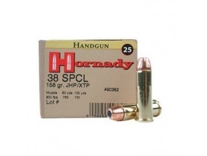 naboj kulovy hornady 38 special 158gr xtp