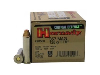 hornady critical defense 357 mag 125gr ftx