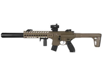 Vzduchovka SIg Sauer MCX FDE s kolimatorem cal. 4,5mm