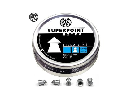 air gun pellets rws superpoint 550mm 22 500pcs