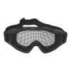 wosport steel mesh mask black 6060b