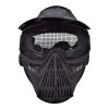 wosport mask with steel mesh black c007b