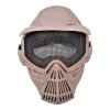 wosport mask with steel mesh tan c007t