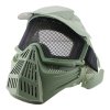 wosport steel mesh mask olive drab c007 verde