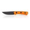 P200 Mk.II - DLC BLACK, PLAIN EDGE, ORANGE GRIP, LEATHER SHEATH - 3