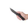 P200 Mk.II - DLC BLACK, SERRATED EDGE, LEATHER SHEATH - 4