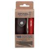 Nůž Opinel VRI 8 Inox Trekking 8,5cm red + pouzdro +provázek