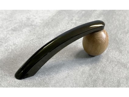 Nábytková úchytka C-242 ČERNÁ + DUB