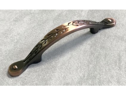 Rustikální nábytková úchytka ERDENZA  D103-AC 64mm měď