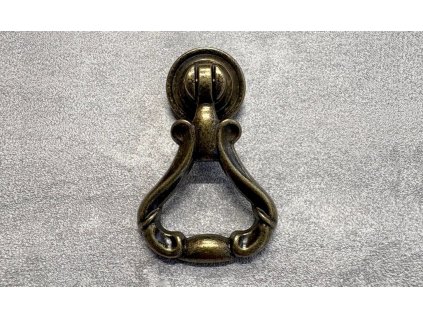 Rustikální nábytková knopka KM-070-G4 mosaz patina