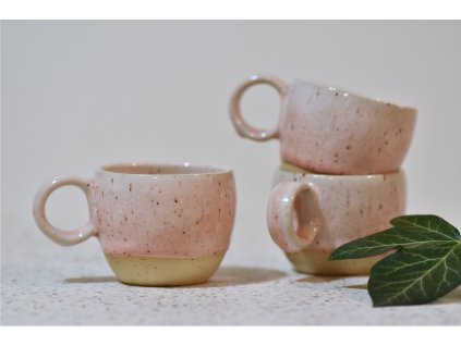 Espresso svetlo rúžová šálka 90ml