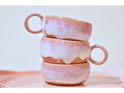 Rúžová nízka šálka 60ml