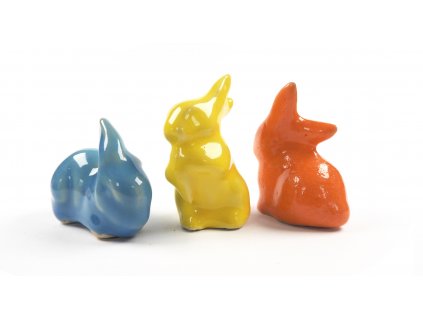 sada 3 králíčci barevní