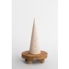 Keramický svícen děrovaný kužel malý