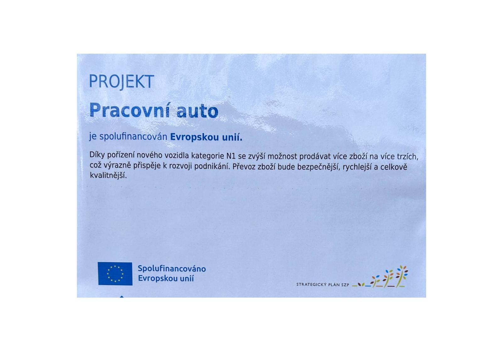 Pracovní auto- spolupráce s EU