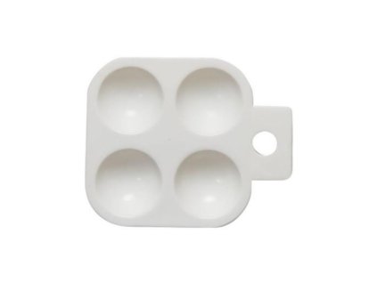 Paint Palette Plastic 4 sections 12/Pack-PALET4