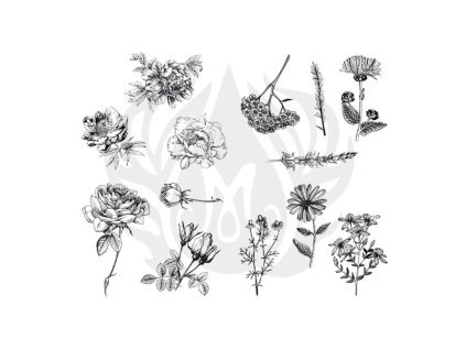 10370 mayco designer silkscreen flowers